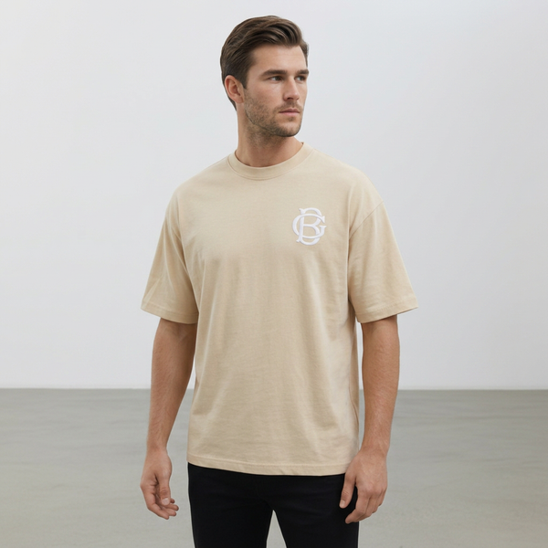 GRY-BLK LOGO TEE