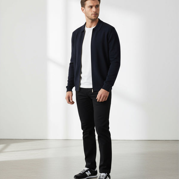 BELIER ZIP KNIT THROUGH CARDIGAN