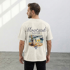 GRY-BLK MONTAUK GRAPHIC TEE