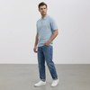 CAPO MICRO SQUARE ZIP POLO SHIRT