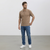 CAPO KNITTED CONTRAST ZIP UP POLO SHIRT