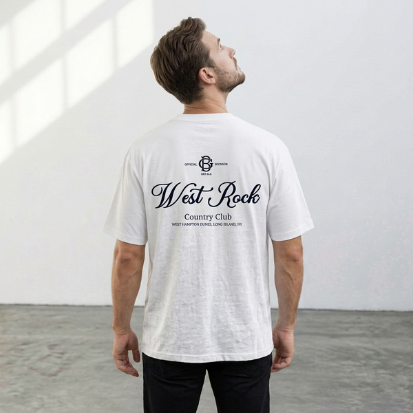 GRY-BLK WEST POINT EMBROIDERED TEE