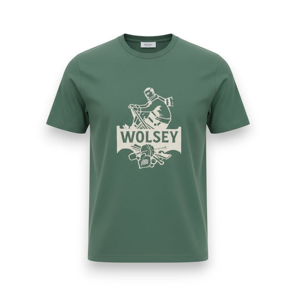 WOLSEY RETRO LOGO PRINT T-SHIRT