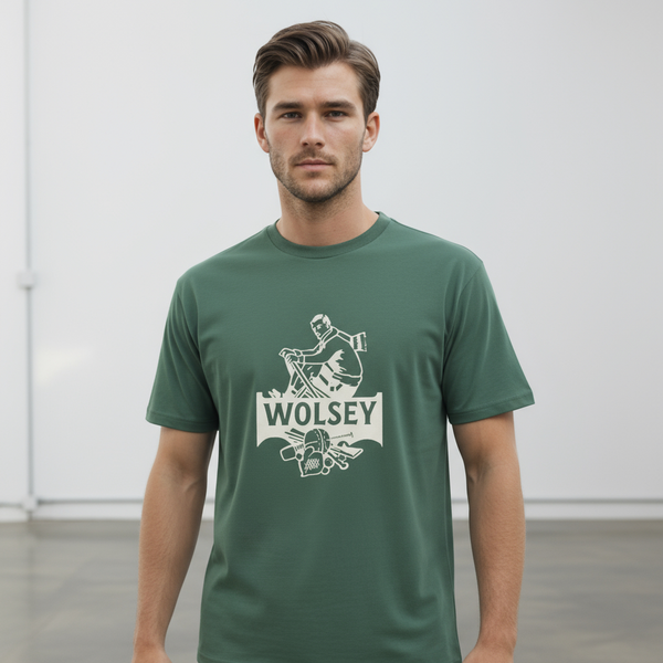 WOLSEY RETRO LOGO PRINT T-SHIRT