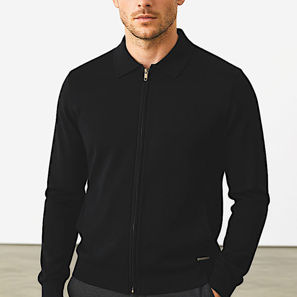 BELIER ZIP KNIT THROUGH CARDIGAN